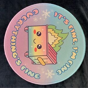 $3 ADD ON ITEM Colorful Round Mouse Pad with Cute Design